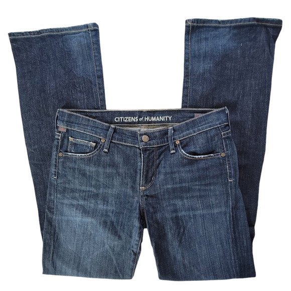 Citizens of Humanity Anthropologie "Dita" Petite Bootcut Leg Jeans SZ 28 - Picture 1 of 11